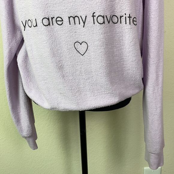 Wildfox women’s S “you are my favorite” sweatshirt - Picture 3 of 10